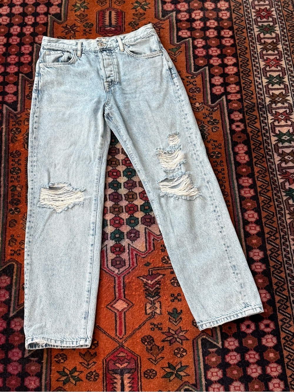 Free People Distressed Jeans